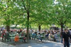 Biergarten im Englischen Garten in München